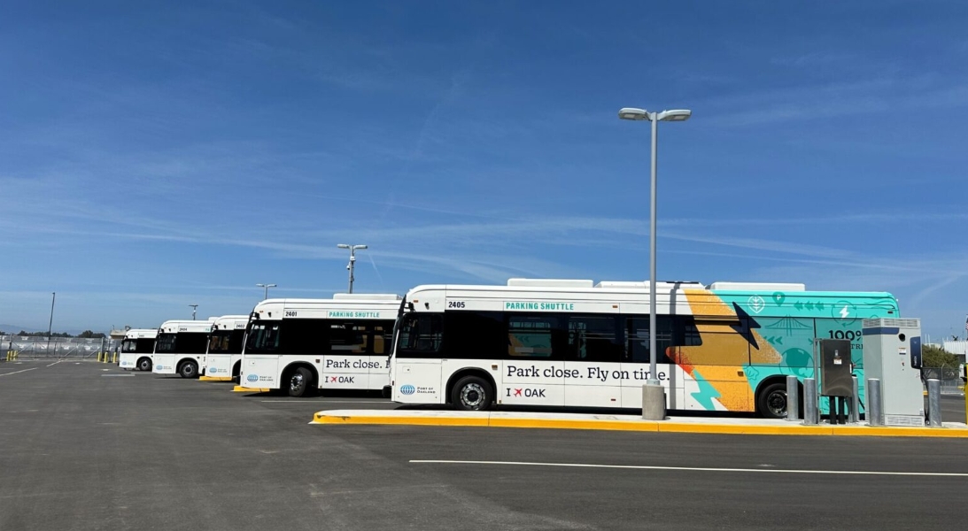 Oakland Airport Adds First Electric GSE Buses To Fleet