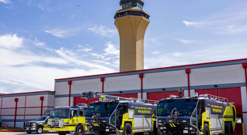 The new ARFF fire station at DFW Airport has been officially put into use