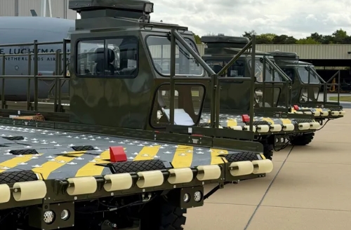 Oshkosh Aerospace Technology Company Delivered The 300th Atlas Cargo Loader To The Dutch Air Force