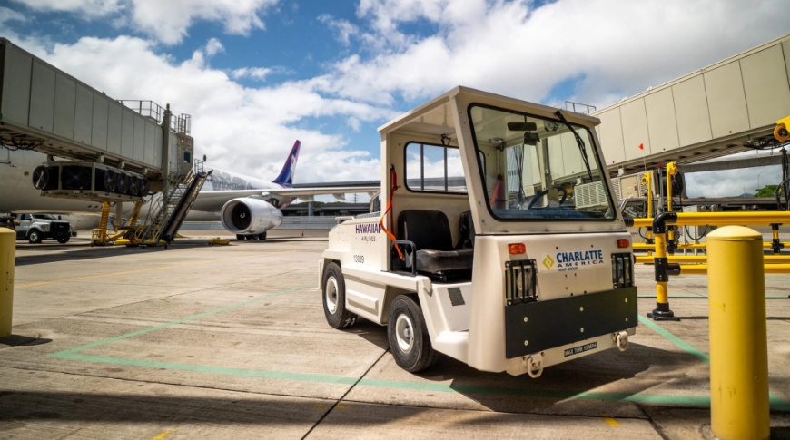 Hawaiian Airlines Shifts Honolulu Ground Crew To Electric Power